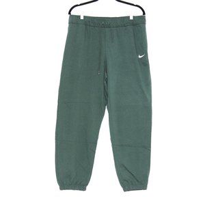 Nike Green Loose Fit Mid Rise Sweatpants